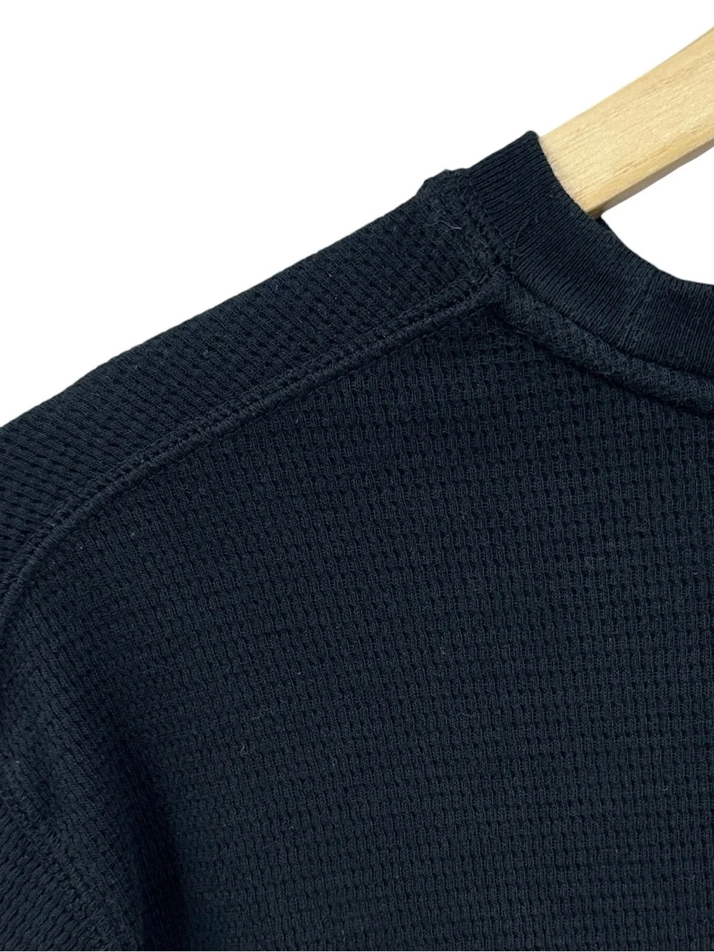 POLO RALPH LAUREN Shirt Waffle Knit Sleepwear Black Red